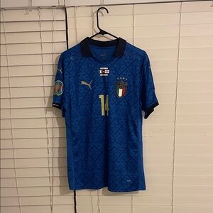Puma Italy Blue Soccer Jersey
